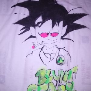 Custom Goku Blunt Security Stoner Shirt DBX